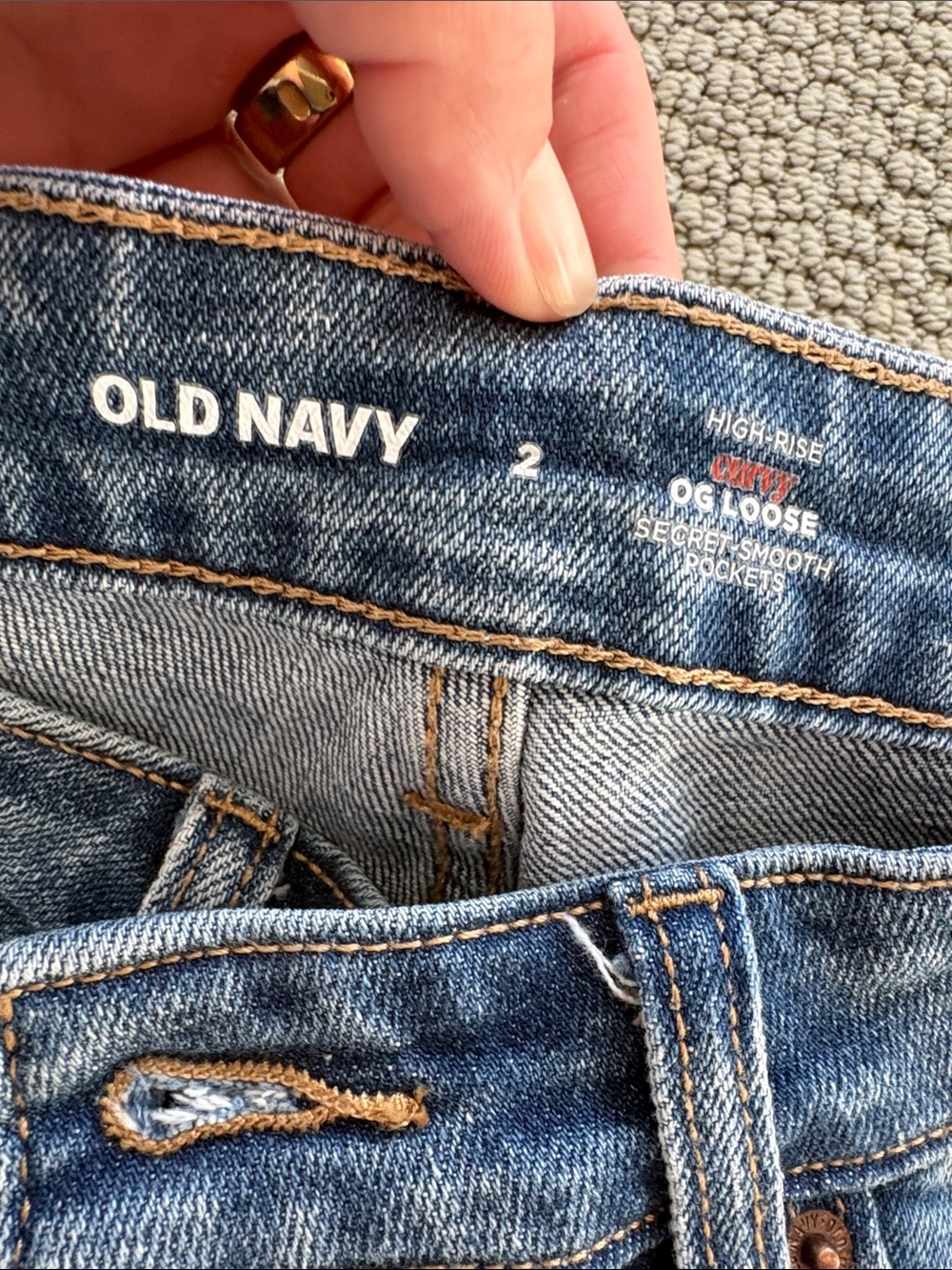 Old Navy womens high rise OG loose Jeans